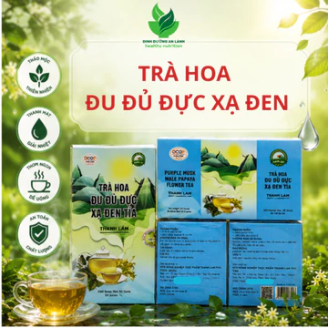 Trà Hoa Đu Đủ Đực Xạ Đen Tía Thanh Lâm, Thanh Nhiệt, Thải Độc, Trà Thảo Mộc Ocop