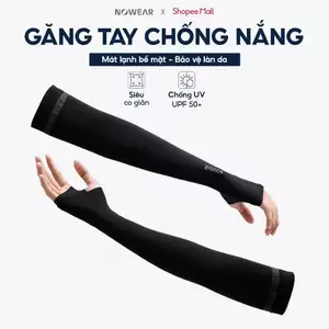Găng Tay Chống Nắng Ống NOWEAR Unisex UPF50+ Vải Mát Lạnh Co Giãn, Che Phủ Cánh Tay Khi Đi Xe