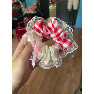 Scrunchie Handmade Hot Trend | Dây Buộc Tóc Nữ Caro, Ren, Hoa Nhí
