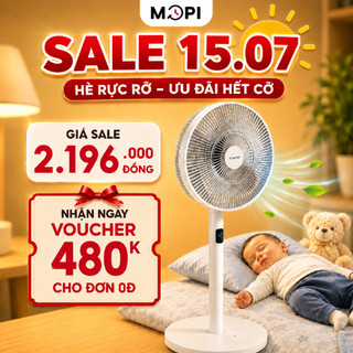 Quạt tích điện thông minh MayDC cho bé,động cơ BLDC chống ồn, tiết kiệm điện, quạt tích điện tối đa 24h