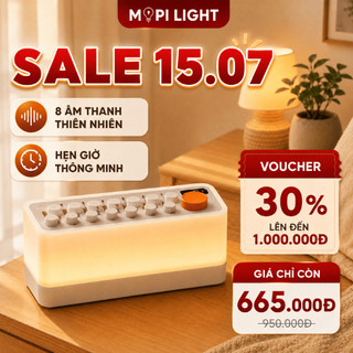 Loa tiếng ồn trắng Bluetooth S660Pro Mopi, tích hợp đèn ngủ, âm thanh sống động, hỗ trợ giấc ngủ, tăng cường tập trung