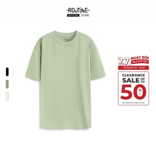 Áo Thun Nam Tay Ngắn Thêu Logo Cổ Tròn Form Loose - Routine 10S25TSS019