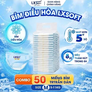 Bỉm Trần Dán LXSoft Hàn Quốc Siêu mỏng 1.9mm, thấm hút siêu nhanh, chống hăm cực tốt