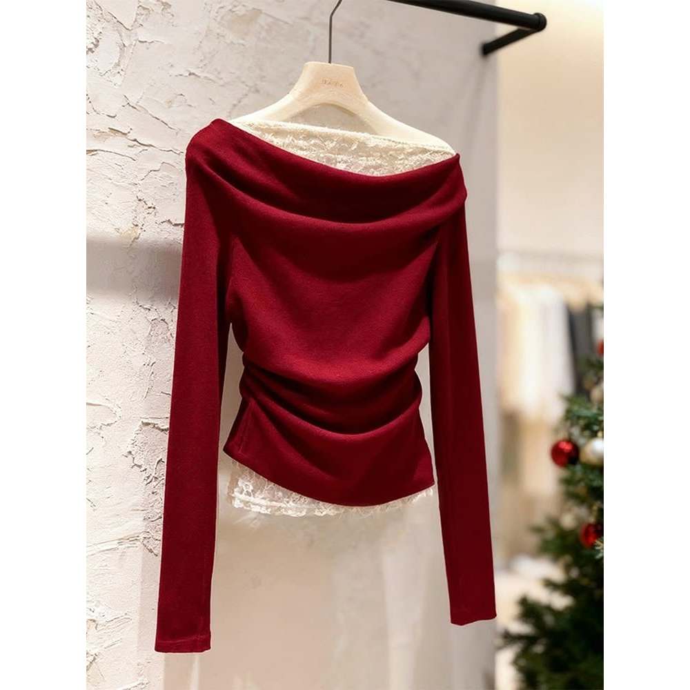 Áo Bigsize Nữ Tú Mỡ Áo Thun Bigsize Lệch Vai Phối Ren Thiết Kế Trẻ Trung Đi Chơi Đi Tiệc Đủ Size 45-80kg AT0098