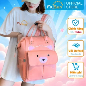 Balo bỉm sữa cho mẹ và bé đựng đồ bỉm sữa tã hình MySun Teddy