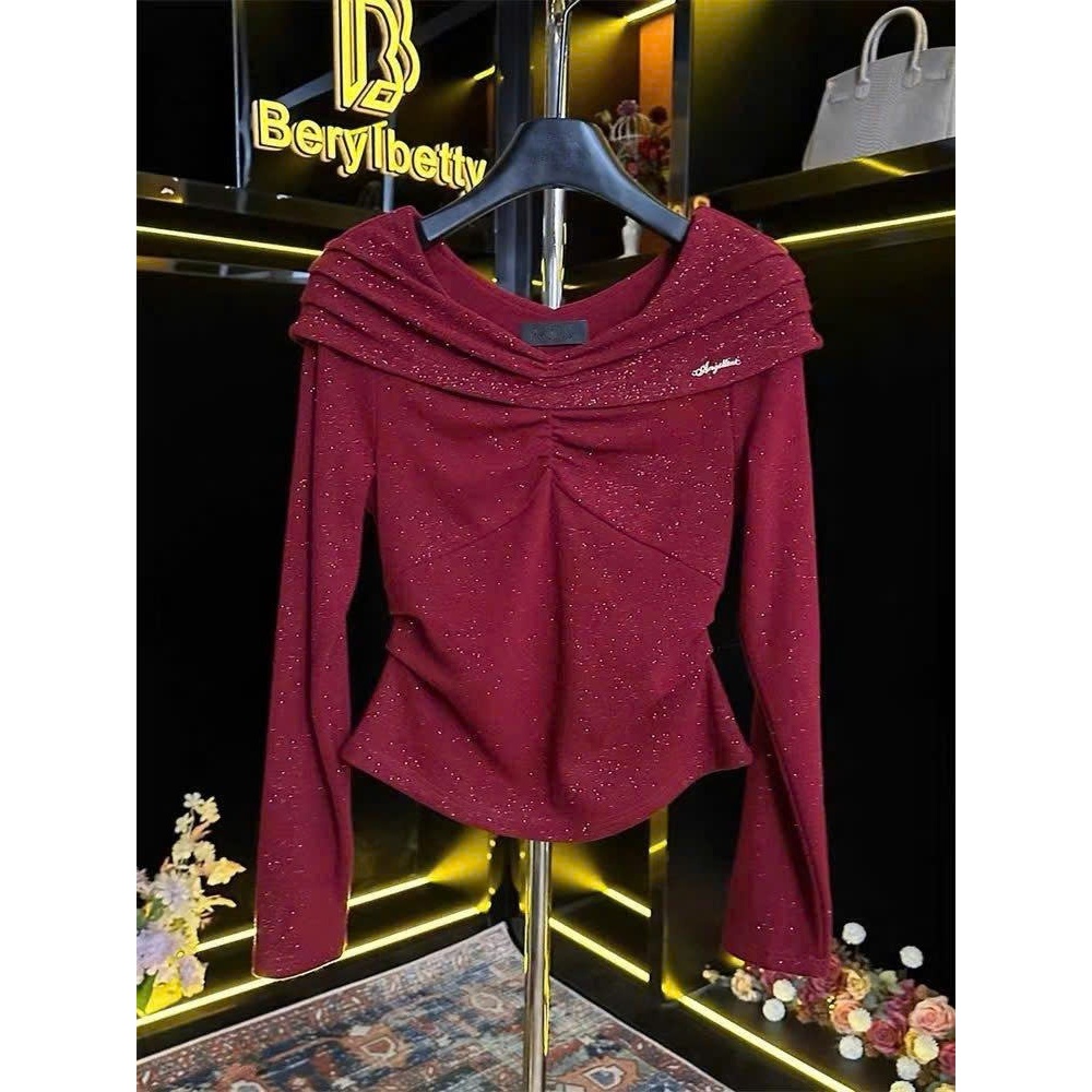 Áo Bigsize Nữ Tú Mỡ Áo Bigsize Thiết Kế Kiểu Trễ Vai Kim Tuyến Đi Chơi Đi Tiệc Đủ Size 45-80kg AK0384 | BigBuy360 - bigbuy360.vn