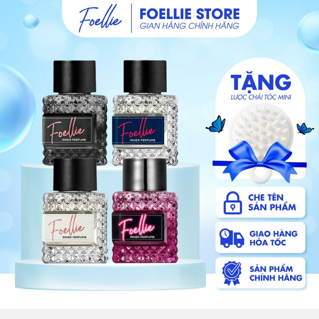 [BẢN 10ML] Nước hoa vùng kín Foellie, Perfume hương thơm quyến rũ và an toàn cho mọi loại da