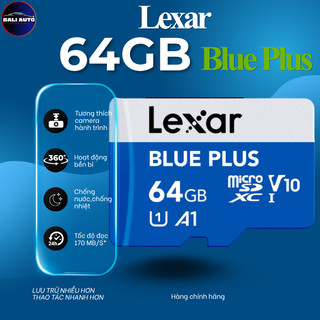 [ Chính hãng] Thẻ nhớ Lexar 64G BLUE PLUS microSDXC UHS-I  tốc độ đọc siêu cao 100MB/S
