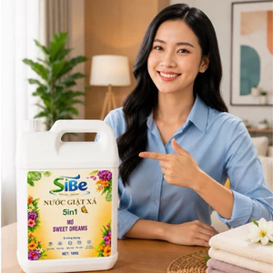 SiBE 20kg nước giặt cao cấp tặng 2 túi giúp áo quần trắng sạch thơm lâu