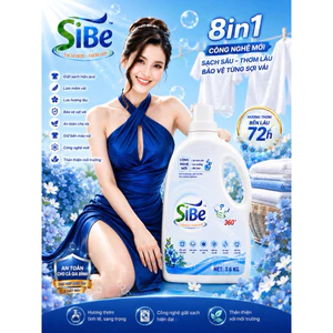 Nước giặt xả SiBE NƯỚC HOA 360 độ