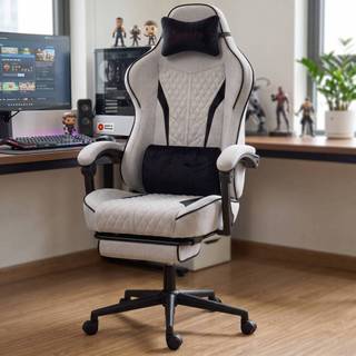 Ghế gaming công thái học bọc nệm mềm , làm việc chơi game , Chính hãng AVENTA - Da Pu hoàn thiện cao cấp không nhăn