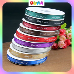 COMBO 5 CUỘN Dây Ruy Băng Lụa 1CM x30mét Just For You – Trang Trí Hộp Quà, Hoa, Giỏ Quà DUHA 052