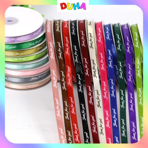 Lốc 10 Cuộn Ruy băng lụa satin Just For You gói hoa buộc quà bản 1cm x 32yard DUHA 052