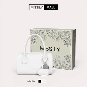 Túi xách nữ đeo vai, đeo chéo MISSILY dáng chữ nhật sz 20cm (ms104)