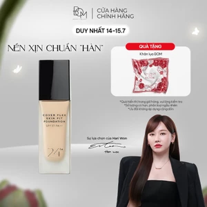 Kem Nền Lâu Trôi Che Khuyết Điểm B.O.M Cover Flex Skin Fit Foundation 30ml