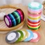 COMBO 5 CUỘN Ruy băng lụa satin 1cm - Cuộn 25 Yards/Cuộn DUHA 053