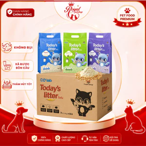 Cát vệ sinh mèo Today's Litter Tofu 7L – Thùng 6 gói, khối clump nhanh, ít bụi, khử mùi tốt