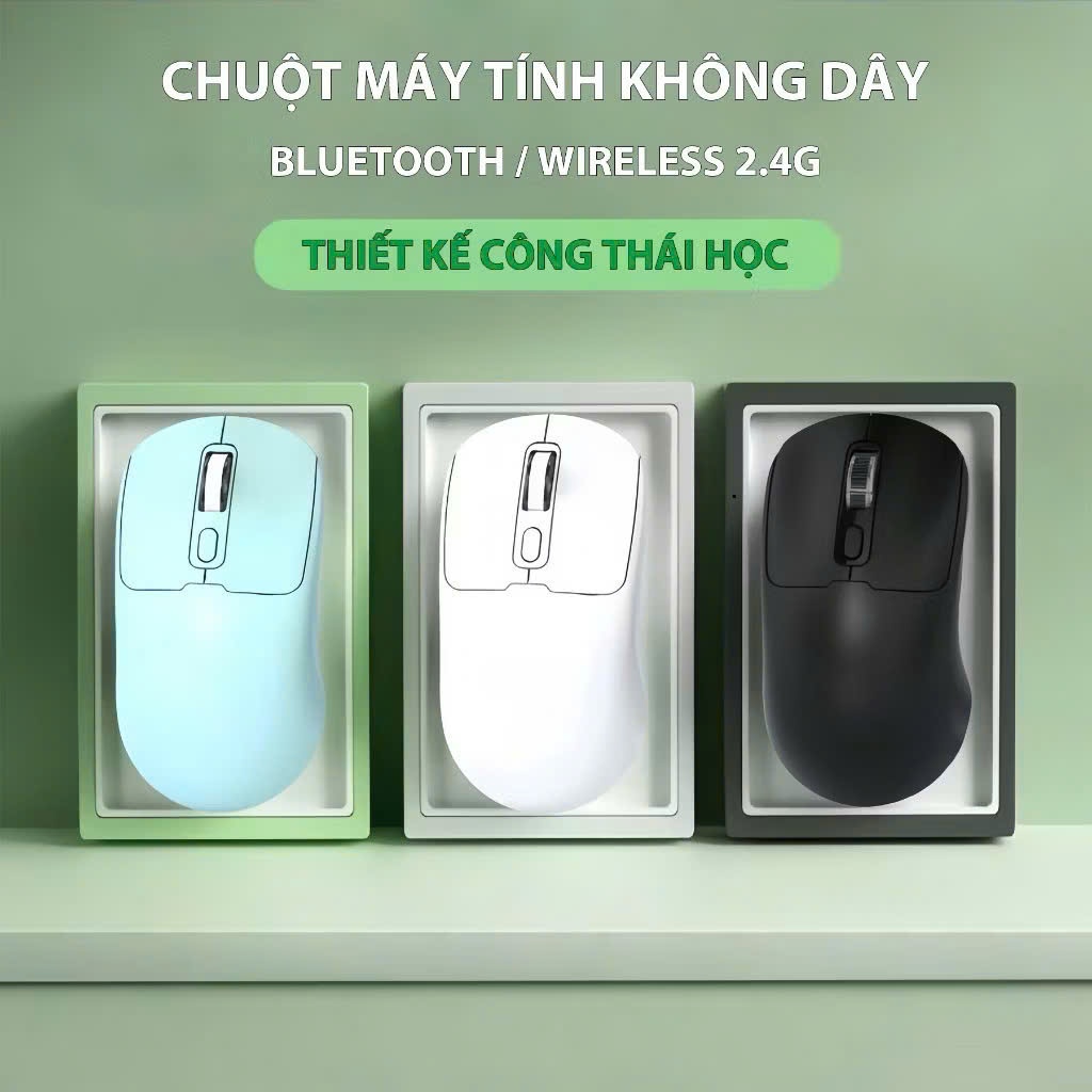 Chuột không dây Silent GPW M281 2 chế độ kết nối | 2,4ghz bluetooth pin sạc | BigBuy360 - bigbuy360.vn