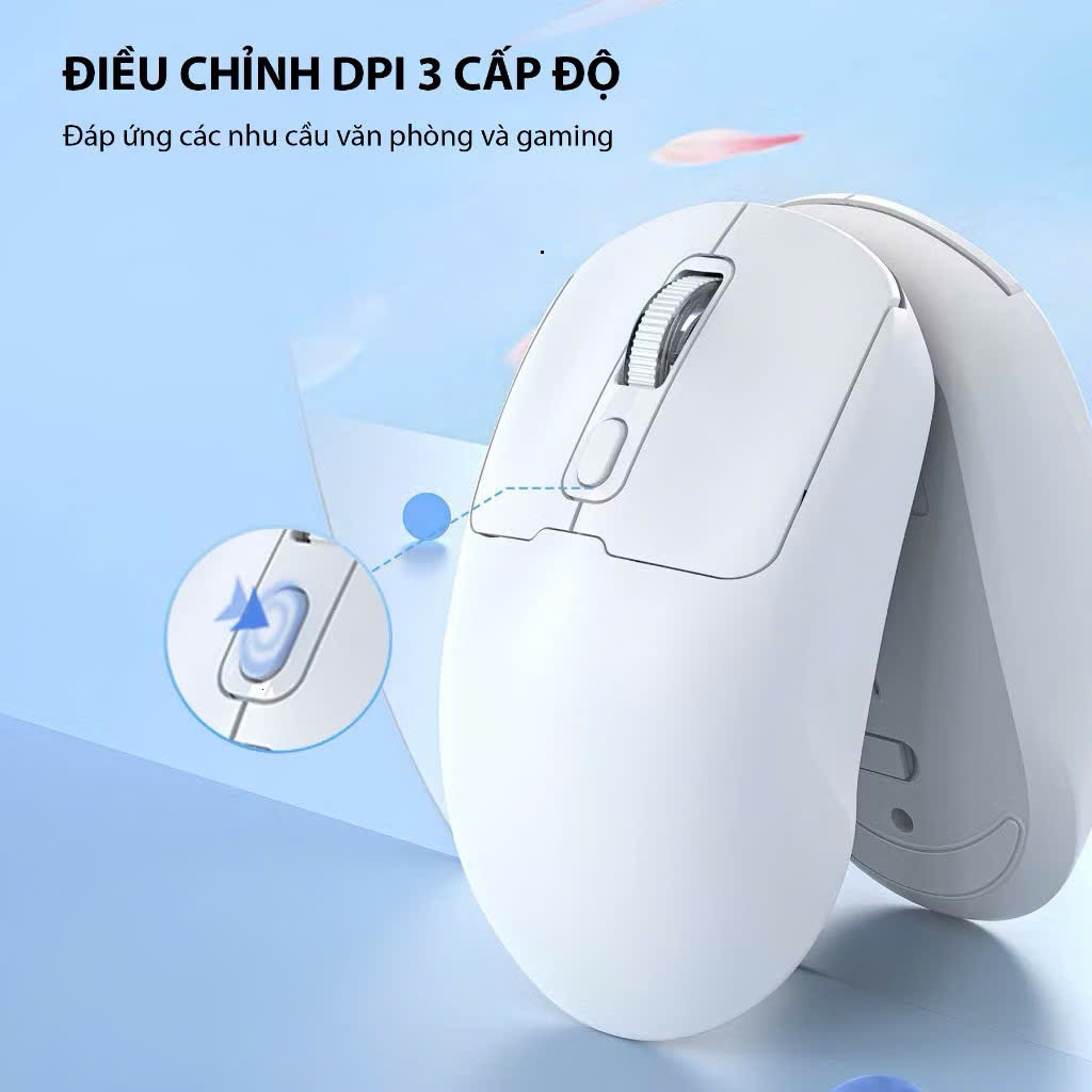 Chuột không dây Silent GPW M281 2 chế độ kết nối | 2,4ghz bluetooth pin sạc | BigBuy360 - bigbuy360.vn