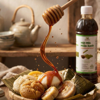 Combo 3 chai mật mía Miền Xanh 600g - Mật mía Miền Trung