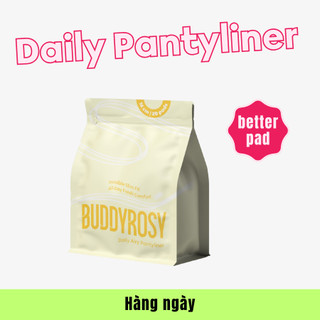 Băng vệ sinh BUDDYROSY Daily Airy Pantyliner hàng ngày - Siêu mỏng - Thấm hút nhanh - Không cánh