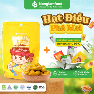 Hạt Điều Phô Mai NÔNG LÂM FOOD Giòn Béo Vị Phô Mai Thơm Ngon, Hạt Dinh Dưỡng, Đồ Ăn Vặt Túi 45g