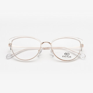 Gọng Kính Mắt Mèo 00378 Eye Plus Nhựa TR Phối Càng Thép Không Gỉ Nhẹ Bền Phong Cách Thời Trang