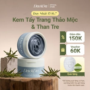 Combo 2 Kem Tẩy Trang Thảo Mộc Và Đất Sét DaoiDa - Sạch Sâu, Cải Thiện Mụn Đầu Đen & Lỗ Chân Lông 110g