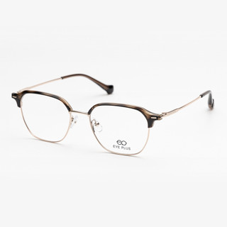 Gọng Kính Cận Clubmaster EyePlus 00521 Nhựa TR Càng Thép Không Gỉ Nhẹ Bền Kính Mắt Nam Nữ Thời Trang