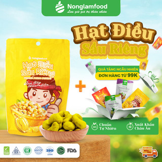 Hạt Điều Sầu Riêng NÔNG LÂM FOOD Béo Bùi Giòn Thơm Đậm Vị, Hạt Dinh Dưỡng, Đồ Ăn Vặt Túi 45g