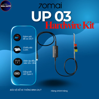 Bộ nguồn HardwireKit 70mai UP03 dùng cho Camera hành trình 70mai chân TypeC - ghi hình đỗ xe