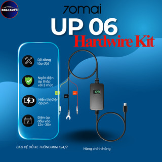 Bộ Hardwire Kit 70mai UP06 cho camera hành trình 70mai - dễ lắp đặt, tương thích xe từ 12v - 30v