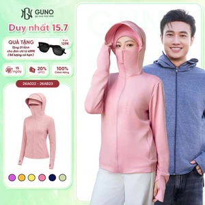 Áo Chống Nắng Nam Nữ GUNO Tre Thơm 2 Lớp Chống Tia UV Thoáng Khí Mũ Rộng Vành Che Trán 26AG22/AB23