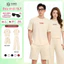 Bộ Quần Áo Nam Nữ GUNO Cao Cấp Cổ Tròn Kèm Quần Suông Logo Thêu 26BG03/26BB04