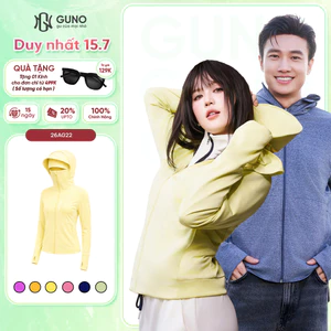 Áo Chống Nắng Tre Thơm GUNO Nam Nữ 2 Lớp Chống Tia UV Thoáng Khí Mũ Rộng Vành Che Trán 26AG22/AB23