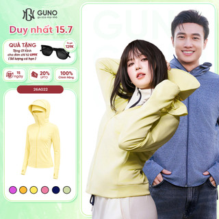 Áo Chống Nắng Tre Thơm GUNO Nam Nữ 2 Lớp Chống Tia UV Thoáng Khí Mũ Rộng Vành Che Trán 26AG22/AB23