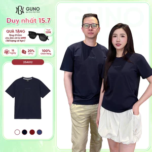 Áo Thun Nam Nữ GUNO Basic Dễ phối Vải Cotton Co Giãn Mềm Mát Thoáng Khí Cổ Tròn 26AG12/AB13