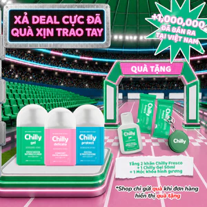 Combo 3 Dung Dịch Vệ Sinh Chilly Delicato+Gel+Protect 200ml sạch, thơm, khỏe mỗi ngày