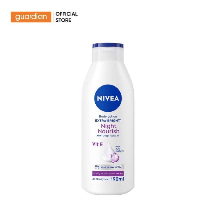 Sữa Dưỡng Thể Giúp Hỗ Trợ Sáng Da Ban Đêm Night White Nivea 200Ml