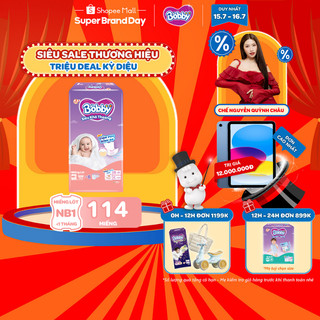 [TẶNG MIẾNG NGẪU NHIÊN] Miếng lót sơ sinh Bobby Newborn 1-108 miếng