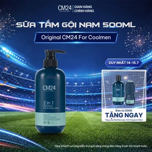 Sữa Tắm Gội Hương Nước Hoa Nam Tính Cuốn Hút CM24 FOR COOLMEN Sạch Sâu, Dưỡng Ẩm 500ml