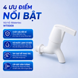 Vòi hồ nhựa WATERTEC WT0009 nhựa ABS Malaysia chống oxy hóa