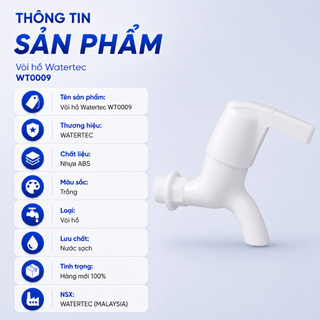 Vòi hồ nhựa WATERTEC WT0009 nhựa ABS Malaysia chống oxy hóa
