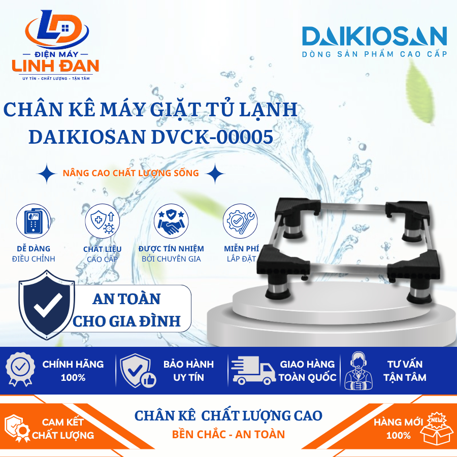 Chân Kê Máy Giặt, Tủ Lạnh Daikiosan DVCK-00005 Chống Rung Chịu Lực Tốt - Điện Máy Linh Đan | BigBuy360 - bigbuy360.vn