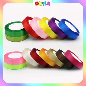 Cuộn Ruy Băng Lụa - 2cm - Trơn, Nhiều Màu Rộng 2cm Dài 22m - Chuyên dùng gói quà, gói hoa - 50 Màu DUHA 059