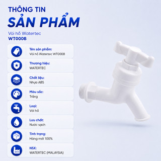 Vòi hồ nước nhựa f27 WATERTEC WT000G nhựa ABS Malaysia chống oxy hóa