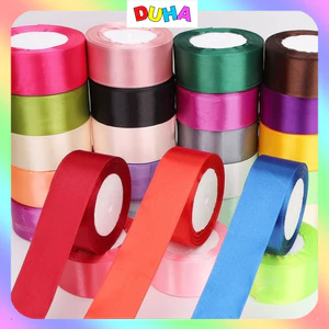 COMBO 5 Cuộn Ruy băng lụa 4cm cuộn 20m làm hoa, cột nơ, gói quà cực đẹp DUHA 061