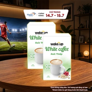Combo 2 Cà phê hòa tan Wake up White Coffee hộp x 18stick x 18gr