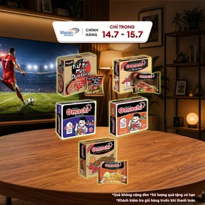 Thùng Mì Omachi - 30 gói x 80gr (Bao bì có thể thay đổi theo đợt nhập hàng)