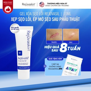 Gel Xóa Sẹo Lồi, Sẹo Phì Đại Rejuvaskin Rejuvasil - Làm Xẹp & Xóa Mờ Sẹo Sau Phẫu Thuật, Gel Silicone Ép Sẹo Lồi